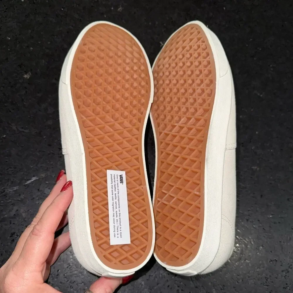 NEW Vans Authentic Beige Lowpro Fat Lace Yarrow Skate Shoes Women’s Size 9
